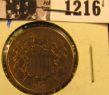 1216 . 1867 U.S. Two Cent Piece