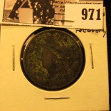 971 . 1826 U.S. Large Cent, Fine details, Ground recovery.