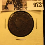 972 . 1831 U.S. Large Cent, Good.