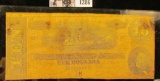 1286 . Ten Dollar Confederate States of America Civil War Note From Richmond, Virginia Dated Feb. 17