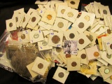 1303 . Junk Drawer Coin Lot. Included In This Lot Is A Disney Watch With Mickey Mouse, Steel Mesh Pu