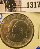 1317 . 1923-S Monroe Doctrine Silver Commemorative Half Dollar