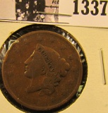 1337 . 1837 Coronet Head Large Cent