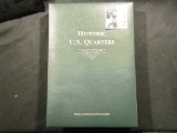 1398 . Historic U.S. Quarters Coin And Stamp Set. This Is Really Cool Piece. There Are Barber Quarte