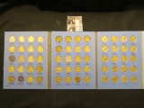 1400 . 1938 up Nearly complete Set of Jefferson Nickels in a blue Whitman folder. The 1950 D is BU.