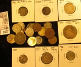1407 . $2.18 face value of very worn or cull U.S. Coins, 1821-1921. Includes 2c, 3c Nickel, Seated L