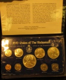 1408 . 1970 “Coins of the Bahamas” 9-piece Original Silver Set in Mint holder. Struck by the Frankli