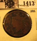 1413 . 1821 U.S. Large Cent, AG