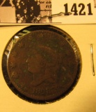 1421 . 1828 U.S. Large Cent, VG.