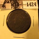 1424 . 1833 U.S. Large Cent, VG. Couple of rim ticks.