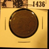 1436 . 1842 U.S. Large Cent, Very Good.