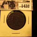 1438 . 1845 U.S. Large Cent, Very Good.