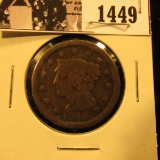 1449 . 1849 U.S. Large Cent, Very Good.