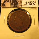 1452 . 1851 U.S. Large Cent, Very Good.