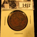 1457 . 1853 U.S. Large Cent, VG.