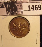 1469 . 1937 Canada Small Cent, VF.