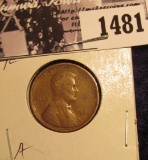 1481 . 1909 P Lincoln Cent, Fine.