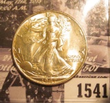 1541 . 1947 P Walking Liberty Half Dollar, Brilliant Uncirculated.