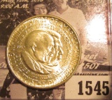 1545 . 1952 P Washington/Carver Commemorative Silver Half-Dollar, Brilliant Uncirculated.