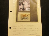 1580 . 1983 RW50 U.S. Department of the Interior Federal Migratory Waterfowl Stamp. Unused, not sign