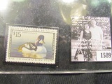 1589 . 1998 RW65 U.S. Department of the Interior Federal Migratory Waterfowl Stamp. Unused, not sign
