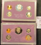 1595 . 1986 S & 87 S U.S. Proof Sets, Original as issued.