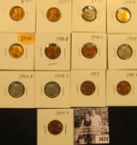 1631 . 1937P, S, 39P, D,.40P, D, S, 43P, D, S, 54P, D, & S  Lincoln Cents all grading from Brown Unc