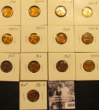 1650 . 1950P, D, 51D, 54D, S, 55S, 64P, D, 65P, 66P, 67P, 74D, & 81S (Proof) Lincoln Cents all gradi