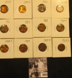 1655 . 1935P, 55S, 64P, D, 66P, 67P, 68P, D, S, 69P, D, & S Lincoln Cents all grading from Brown Unc