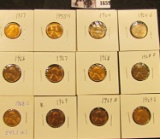 1659 . 1937P, 55S, 64P, D, 66P, 67P, 68P, D, S, 69P, D, & S Lincoln Cents all grading from Brown Unc