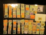 1683 . (4) Stock pages full of Stamps including Canada, Fiji, Bolivia, Costa Rica, Belgium Congo, Ge