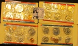 1701 . (2) 1974 & (2) 1980 U.S. Mint Sets in original cellophane and envelopes.