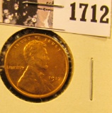 1712 . 1917 P Lincoln Cent, Mostly Red Brilliant Uncirculated.