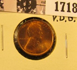 1718 . 1909 P VDB Lincoln Cent, Mostly Red MS65.