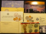 1724 . 1970, 72, 89, 90, 91, 92, & 2008 U.S. Mint Sets, all original as issued. (Total of $24.26 fac