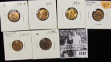 1747 . 1930D, 34P, 36P, 37P, S, & 39S Lincoln Cents grading Uncirculated to Gem BU.