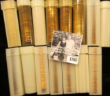 1765 . (15) Partial & Full Rolls of Lincoln Cents in plastic tubes, most appear to be BU Memorials,