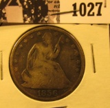 1027 . 1856 O U.S. Seated Liberty Half Dollar, Good-VG.