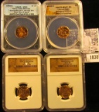 1838 . 2009 SMS Bronze Birth & Childhood MS69 RD; 2009 D SMS Bronze Professional MS67 RD NGC; 2009 D