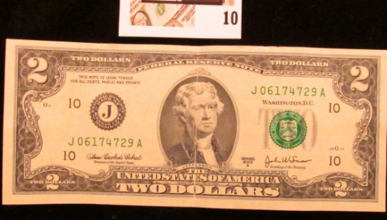 Series 2003A Uncirculated Two Dollar Federal Reserve Note.