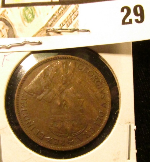 1916 Fine Canada Large Cent.