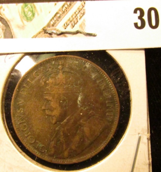 1917 Fine Canada Large Cent.