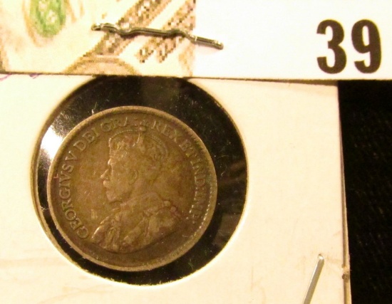 1919 VG Canada Five-Cent Silver.