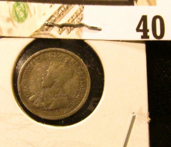 1920 VG Canada Five-Cent Silver.