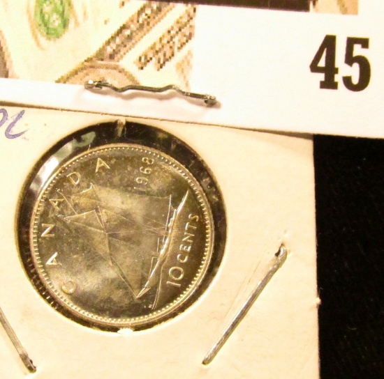 1968 Proof-like Canada Dime. .500 fine Silver.