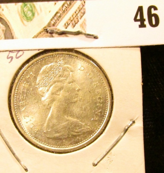 1968 Proof-like Canada Quarter. .500 fine Silver.