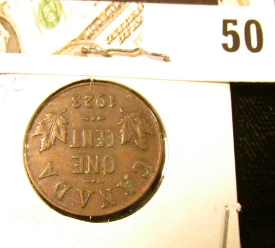 1923 Canada small Cent, Key date, Extra Fine.