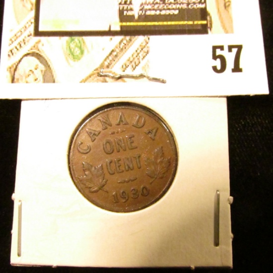 1930 Canada small Cent, VF.