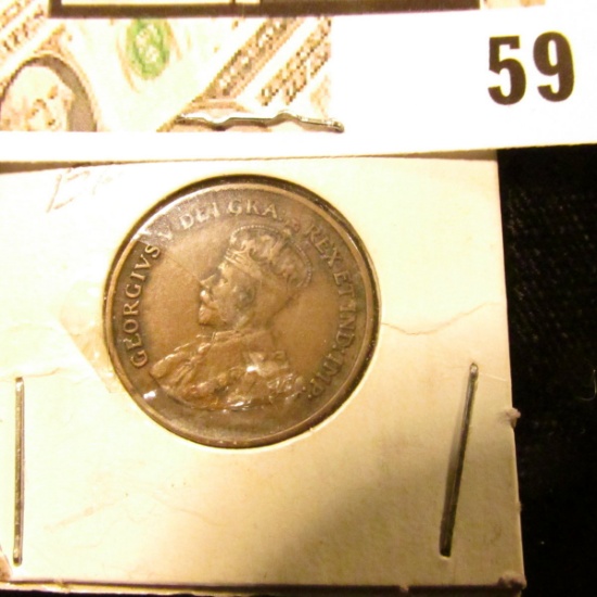 1932 Canada small Cent, EF.