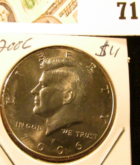 2006 P Kennedy Half Dollar, Gem Unc.